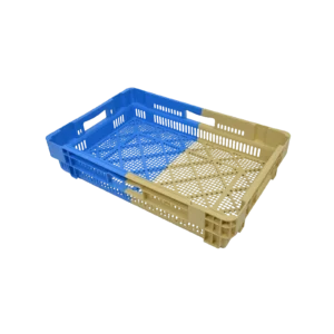 nestbare stapelbak 600x400x127 geperforeerd