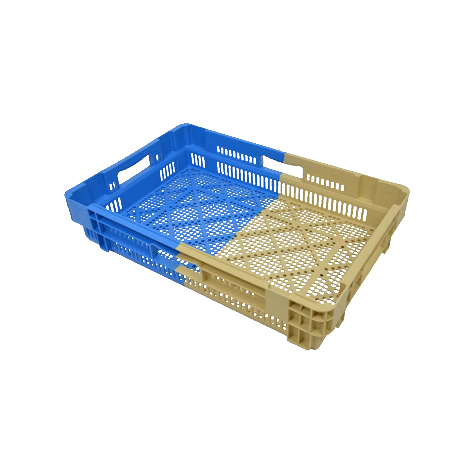 nestbare stapelbak 600x400x127 geperforeerd