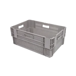 nestbare stapelbak 600x400x320 geperforeerd