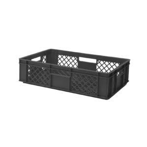 euronorm stapelbak 600x400x150 geperforeerd donkergrijs