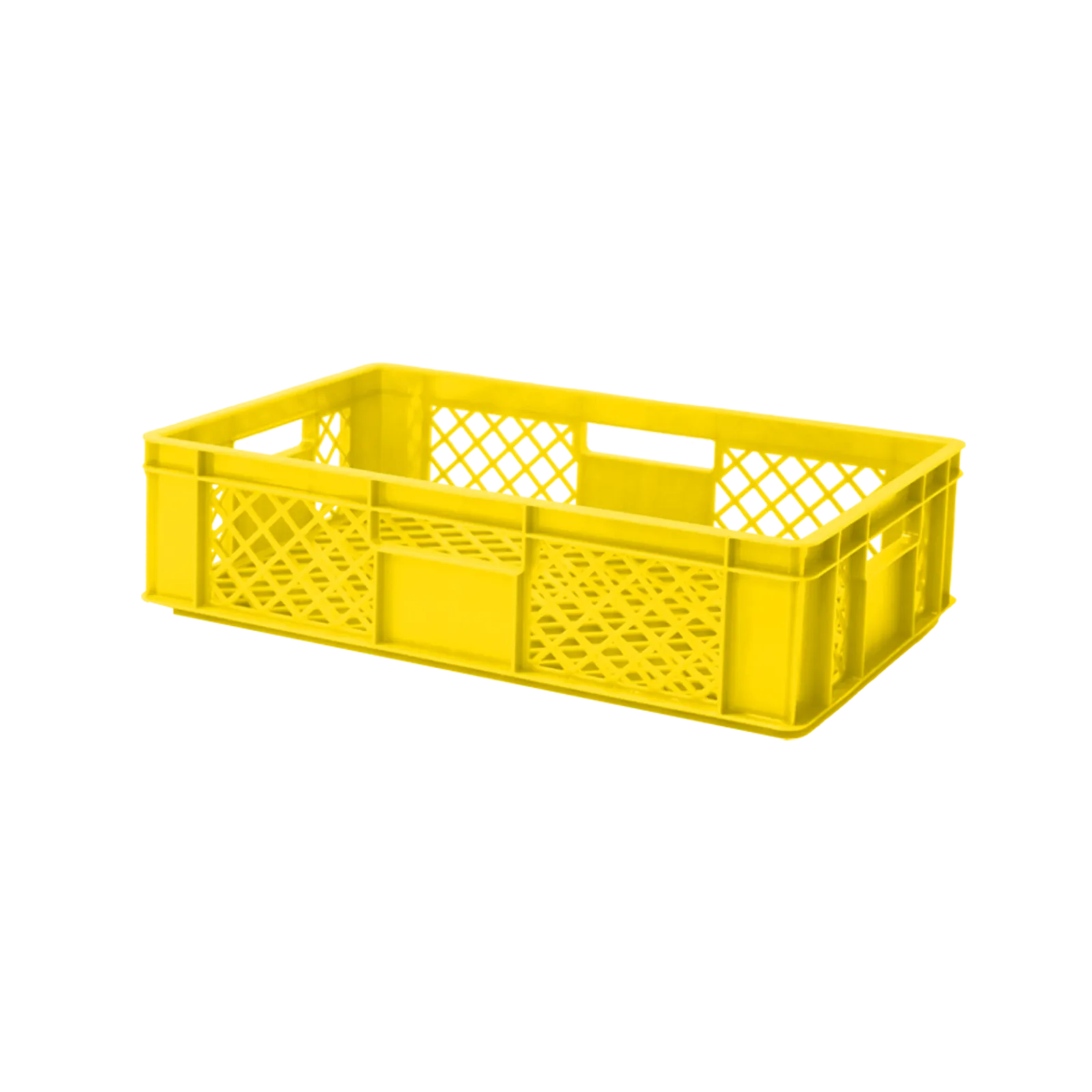 euronorm stapelbak 600x400x150 geperforeerd geel